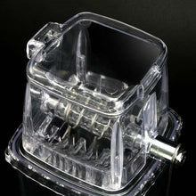Charger l'image dans la galerie, Petit broyeur à glace manuel multifonctionnel en acier inoxydable, capacité 2L, machine à glace manuale transparente et grise pour la maison