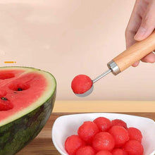 Charger l'image dans la galerie, Couteau à fruit moderne manche en bois acier inoxydable pour découpe pastèque