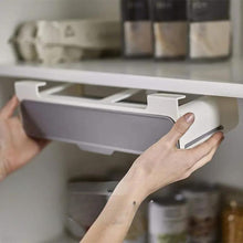 Charger l'image dans la galerie, Organisateur d'épices mural sous étagère maximisant rangement cuisine avec compartiment coulissant durable et installation sans perçage