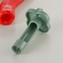 Charger l'image dans la galerie, Remover Coeur Enlèvement extracteur de noyaux vert et beige en ABS ergonomique pour cerises et olives